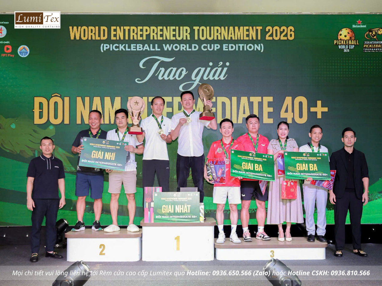 Rèm Lumitex đồng hành cùng cộng đồng doanh nhân tại Pickleball World Cup – Đà Nẵng 2026 Rèm Lumitex đồng hành cùng cộng đồng doanh nhân tại Pickleball World Cup – Đà Nẵng 2026