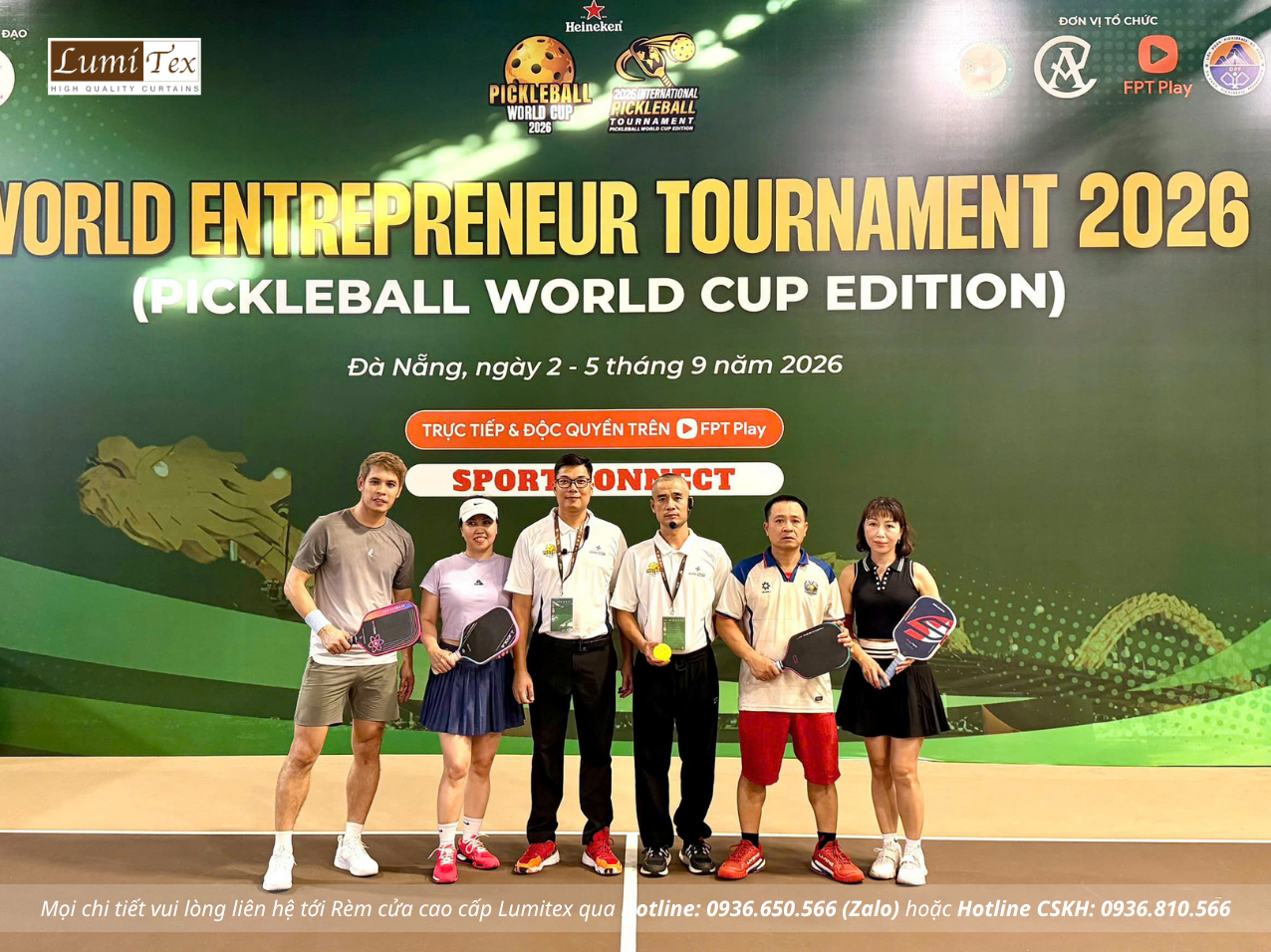 Rèm Lumitex đồng hành cùng cộng đồng doanh nhân tại Pickleball World Cup – Đà Nẵng 2026 Rèm Lumitex đồng hành cùng cộng đồng doanh nhân tại Pickleball World Cup – Đà Nẵng 2026