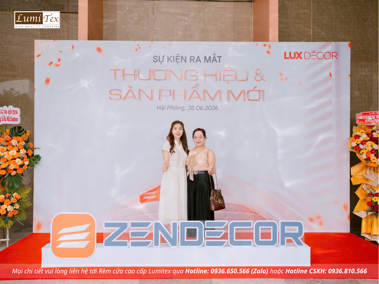Rèm Lumitex chúc mừng Lễ ra mắt thương hiệu Zendecor
