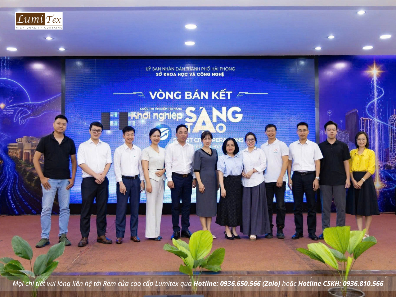 Rèm Lumitex cùng Hội Doanh nhân trẻ Hải Phòng tại Vòng Bán kết SCO 2026