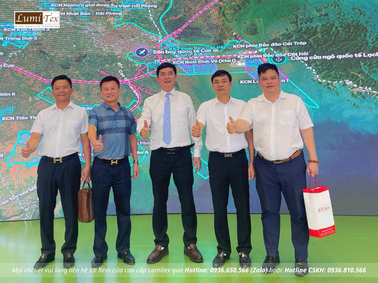Rèm Lumitex tham dự Hội nghị công bố Khu Thương mại tự do Hải Phòng và các Khu kinh tế mới