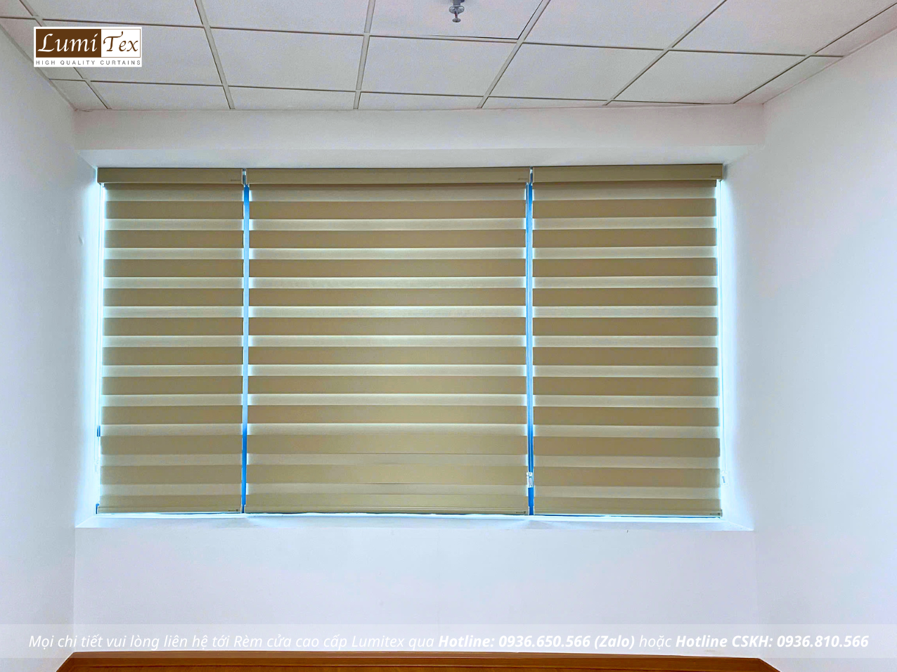 Thi công rèm cuốn cao cấp văn phòng Công ty Cổ phần ADZ Hải Phòng tại Cát Bi Plaza