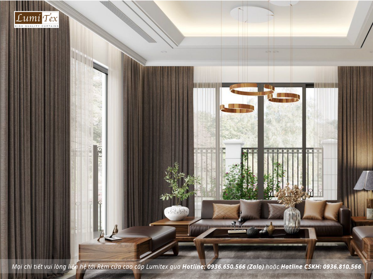 Xu hướng rèm biệt thự cho không gian sống sang trọng hiện đại