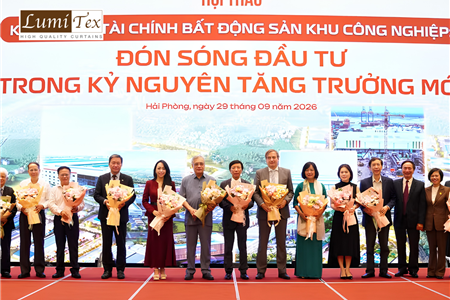Rèm Lumitex cùng Hội Doanh nhân trẻ Hải Phòng tại Hội thảo tài chính bất động sản khu công nghiệp
