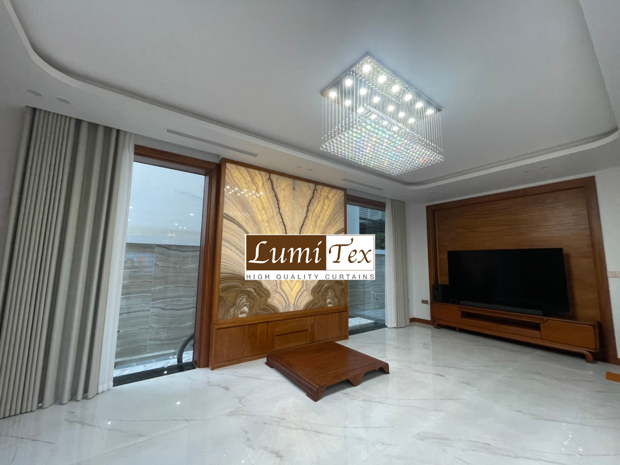 thi công rèm cửa cao cấp biệt thự vinhomes Imperia 