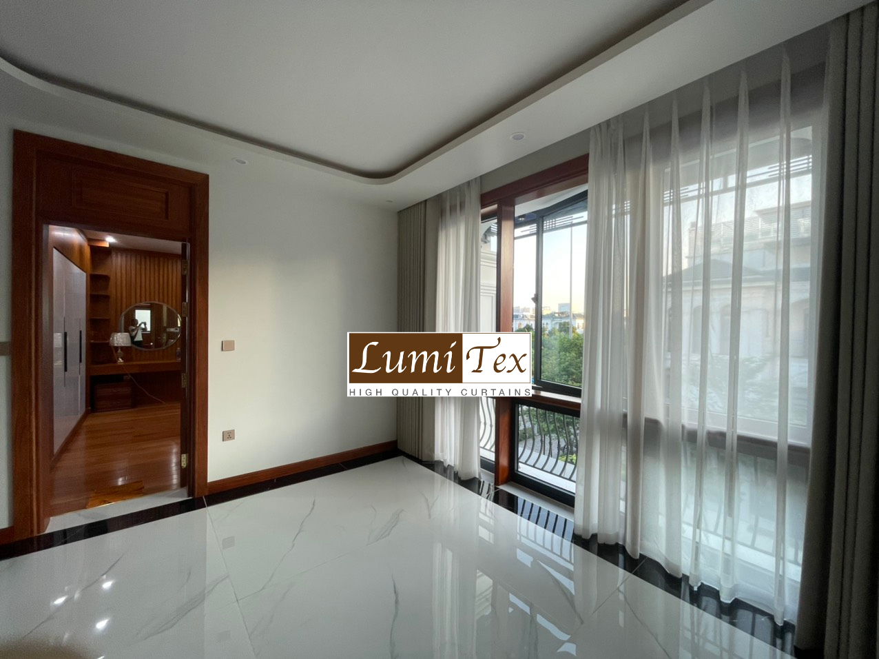 thi công rèm cửa cao cấp biệt thự vinhomes Imperia 