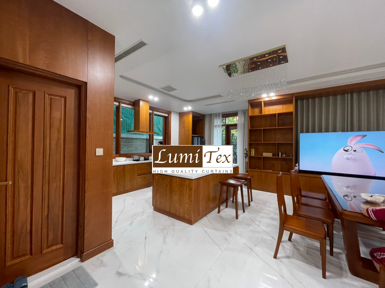 thi công rèm cửa cao cấp biệt thự vinhomes Imperia 