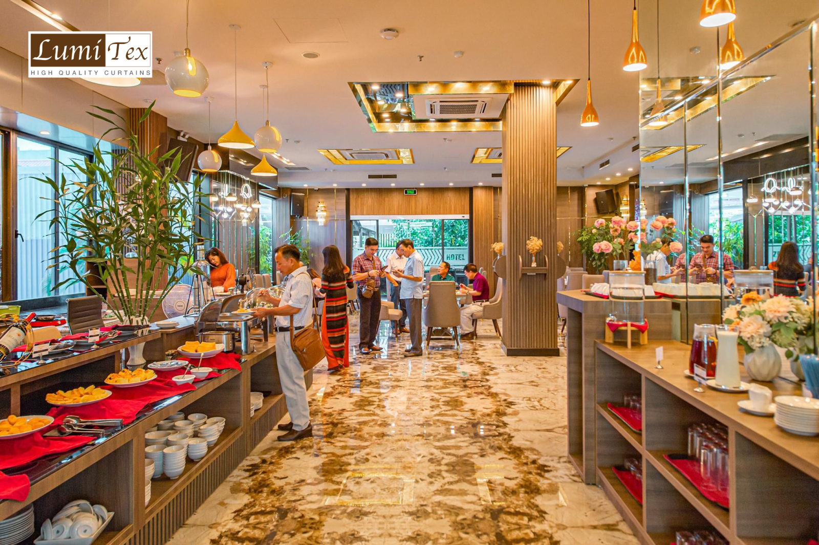  lắp đặt rèm cửa cao cấp tại Khách sạn và căn hộ Zen Riverside Hải Phòng