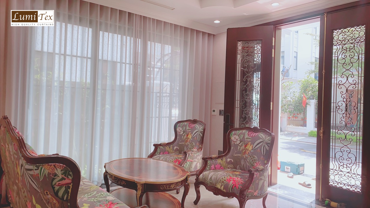 thi công rèm cửa cao cấp biệt thự vinhomes marina