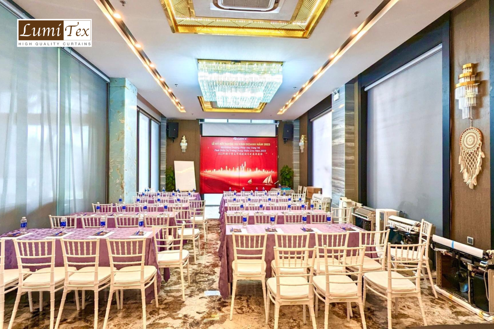  lắp đặt rèm cửa cao cấp tại Khách sạn và căn hộ Zen Riverside Hải Phòng