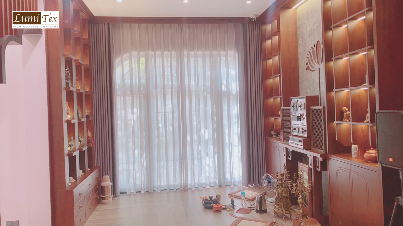 thi công rèm cửa cao cấp biệt thự vinhomes marina