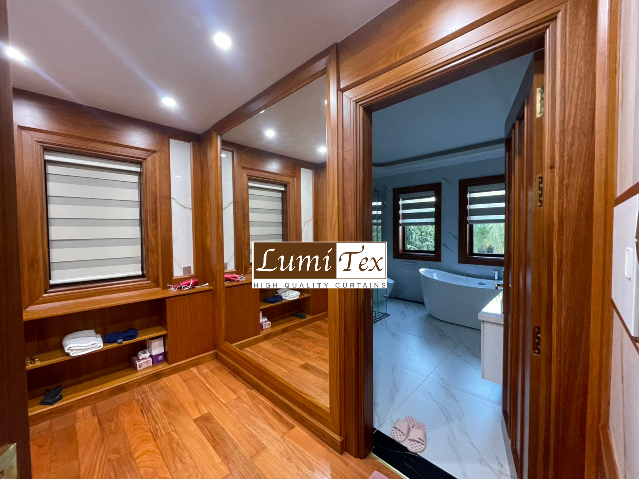 thi công rèm cửa cao cấp biệt thự vinhomes Imperia 