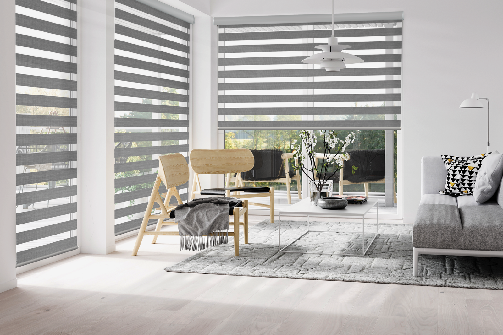 Những tấm rèm dễ lắp đặt này cung cấp lượng ánh sáng mặt trời tối ưu trong khi vẫn giữ được sự riêng tư hoàn toàn cho văn phòng của bạn.