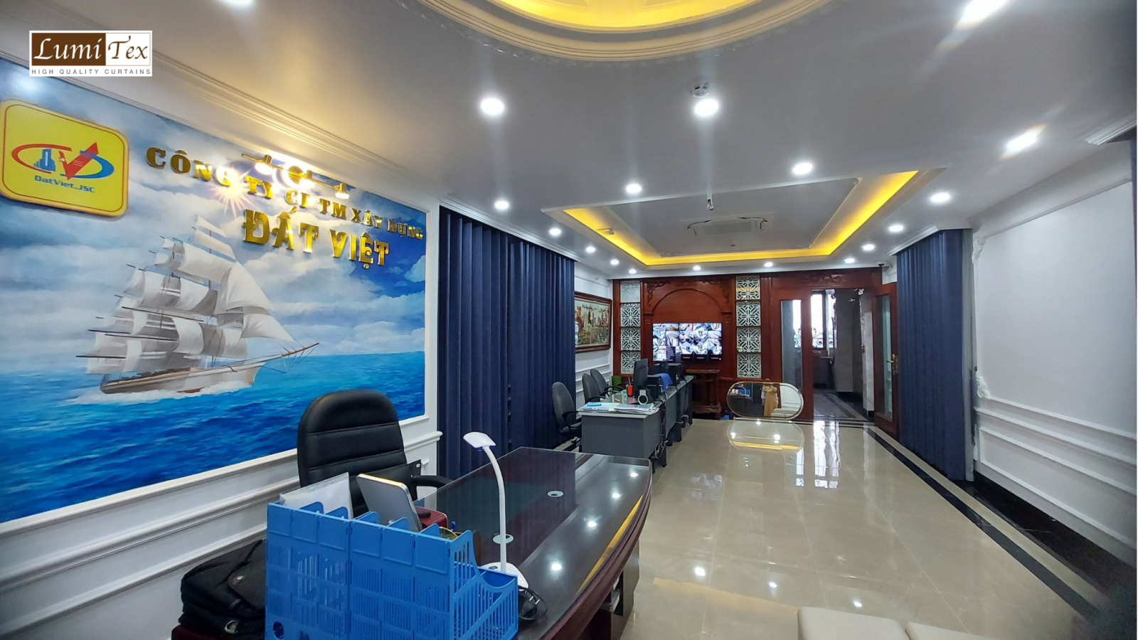 thi công rèm cửa cao cấp cho công ty