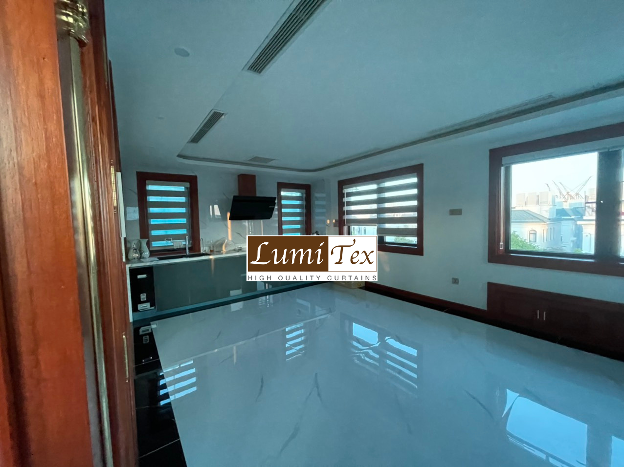 thi công rèm cửa cao cấp biệt thự vinhomes Imperia 