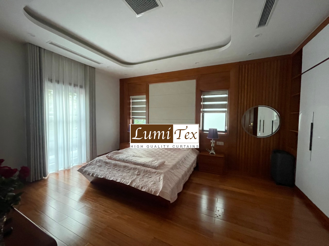 thi công rèm cửa cao cấp biệt thự vinhomes Imperia 