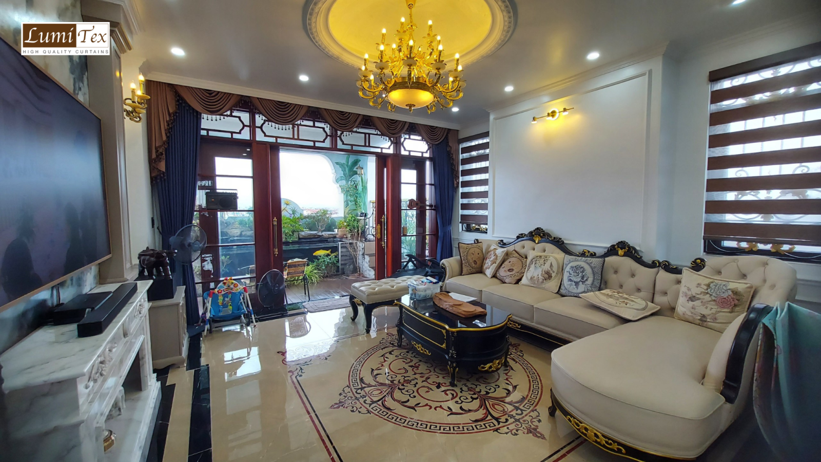 thi công rèm cửa cao cấp cho công ty