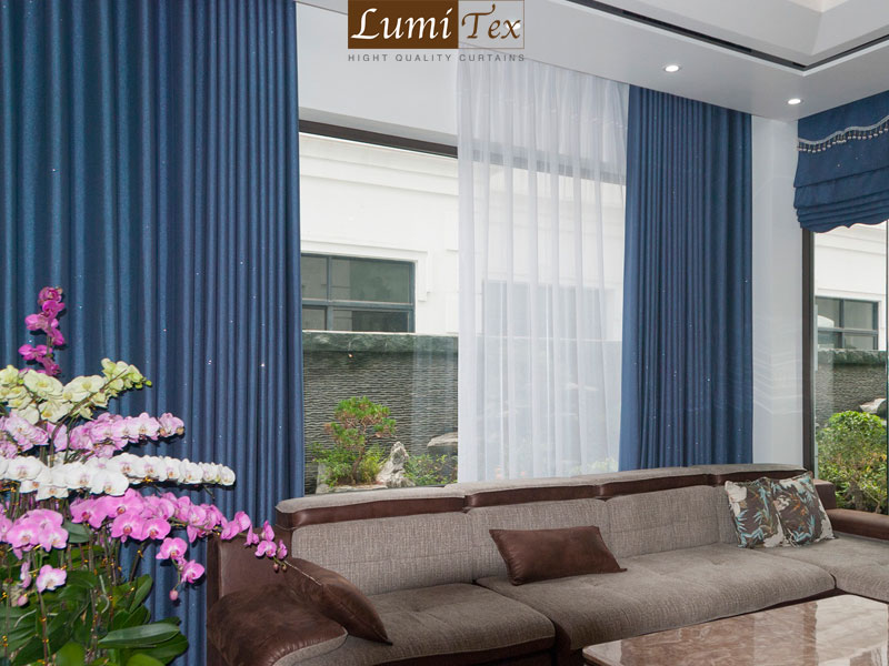 Lắp đặt rèm vải cao cấp cho biệt thự Vinhomes 3-10