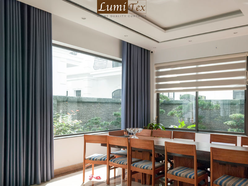 Lắp đặt rèm vải cao cấp cho biệt thự Vinhomes 3-10