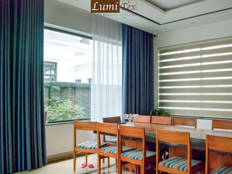 Lắp đặt rèm vải cao cấp cho biệt thự Vinhomes 3-10