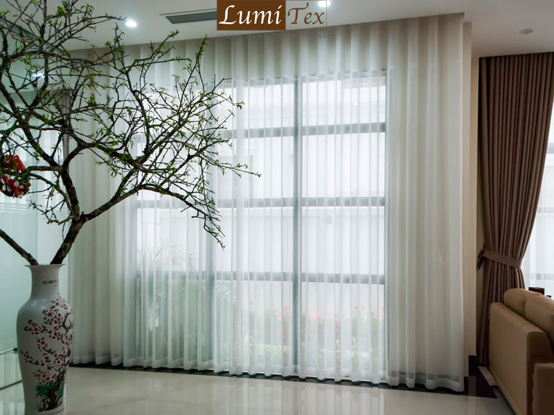 Lắp đặt rèm vải cao cấp cho biệt thự Vinhomes 9-15