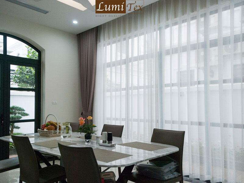 Lắp đặt rèm vải cao cấp cho biệt thự Vinhomes 9-15