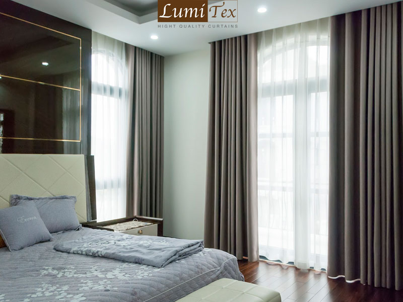 Lắp đặt rèm vải cao cấp cho biệt thự Vinhomes 9-15