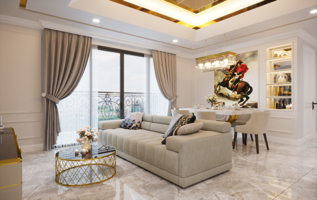 Rèm vải tân cổ điển cho không gian sang trọng mà vẫn hiện đại tinh tế