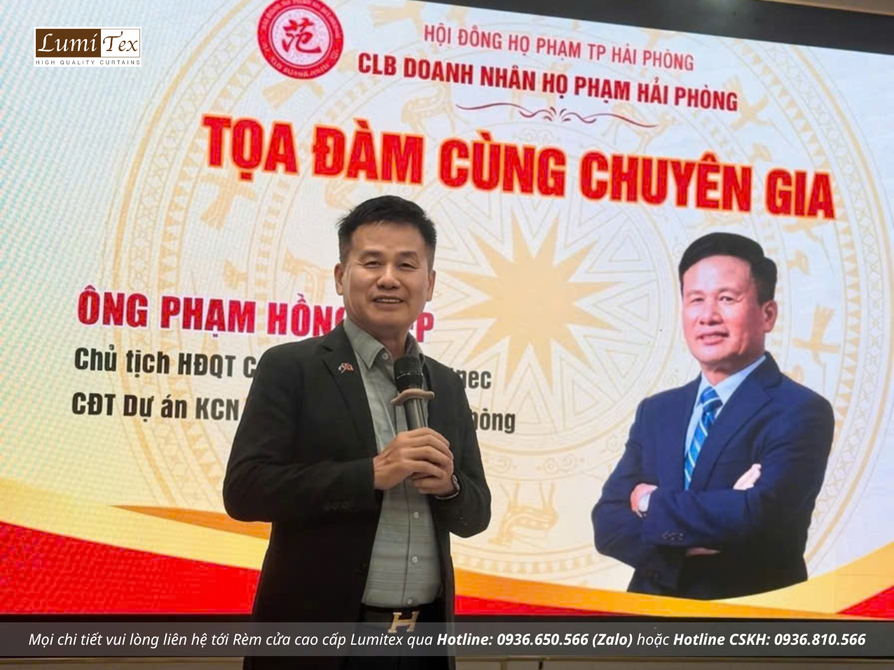 Rèm Lumitex tham dự kỳ họp CLB Doanh nhân Họ Phạm Hải Phòng – Tăng cường kết nối và chia sẻ giá trị