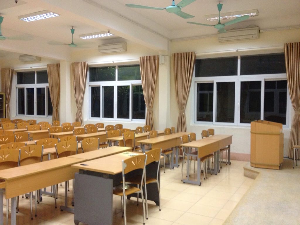Những mẫu rèm cửa tại trường học được lắp đặt phổ biến
