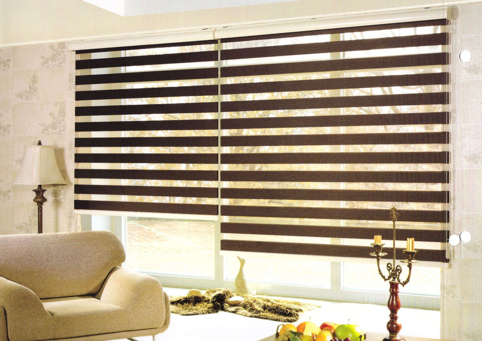 Rèm cuốn Hàn Quốc Combi Roman