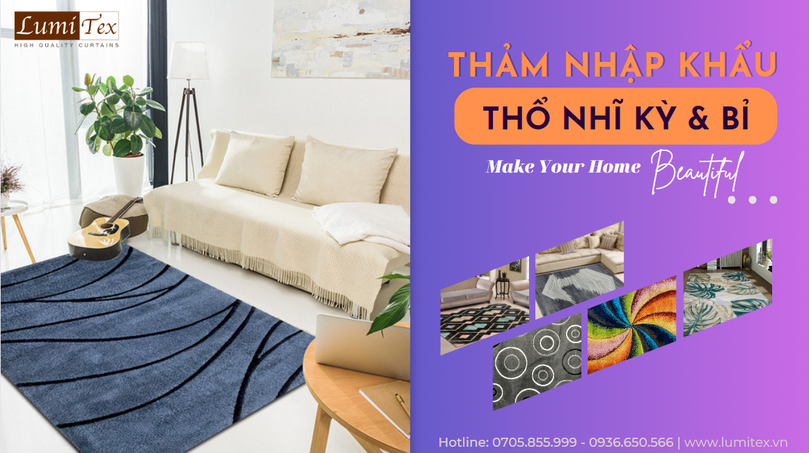 thảm nhập khẩu Thổ nhĩ kỳ, bỉ