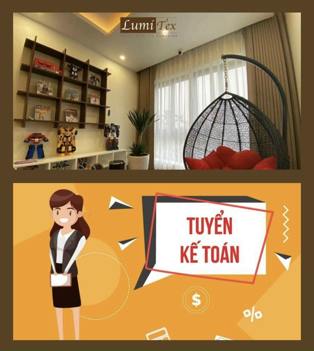 Lumitex Tuyển dụng Nhân Viên Kế Toán Gọi Hàng và Điều Phối Tiến Độ Sản Xuất - Tổng Hợp Nội Bộ 