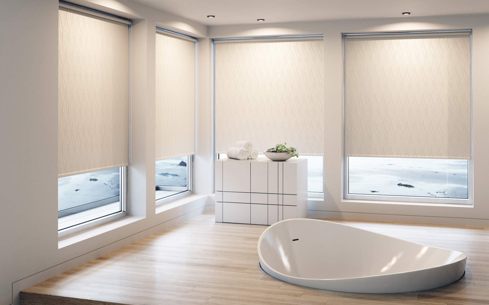 Thi công và lắp đặt rèm cửa sổ phòng tắm cao cấp, chuyên nghiệp