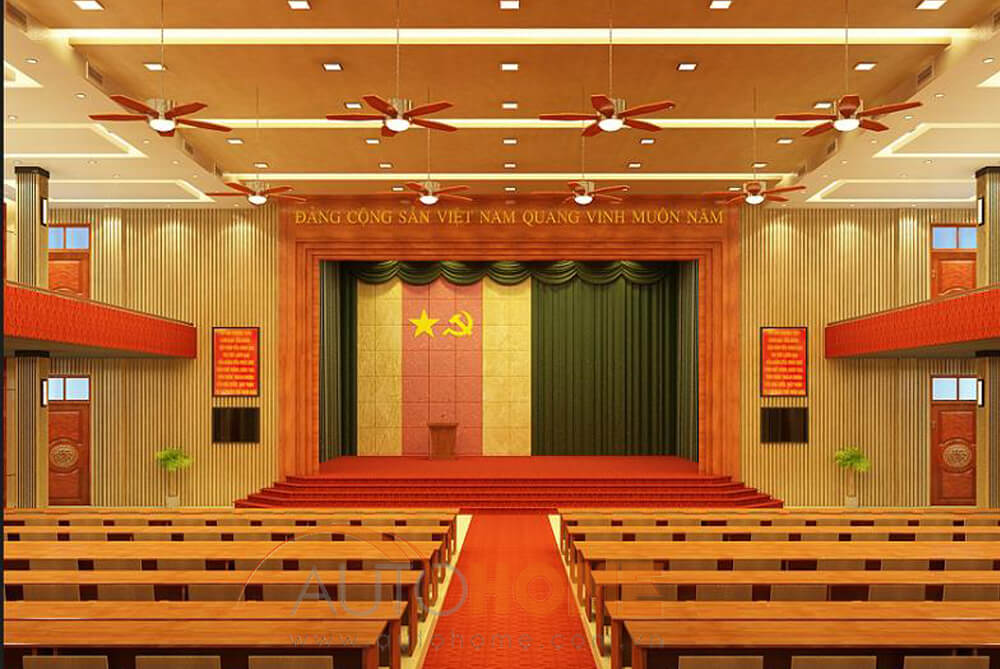 rèm hội trường tự động