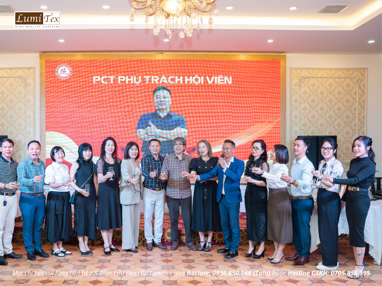 Rèm Lumitex tham dự buổi họp kết nối kinh doanh Hội Doanh nhân họ Phạm Hải Phòng