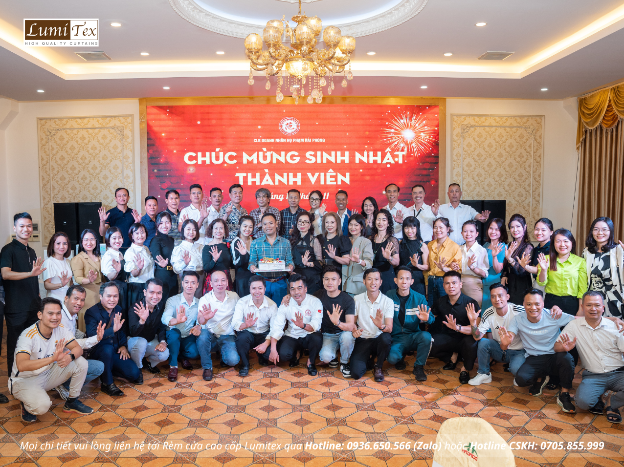 Rèm Lumitex tham dự buổi họp kết nối kinh doanh Hội Doanh nhân họ Phạm Hải Phòng