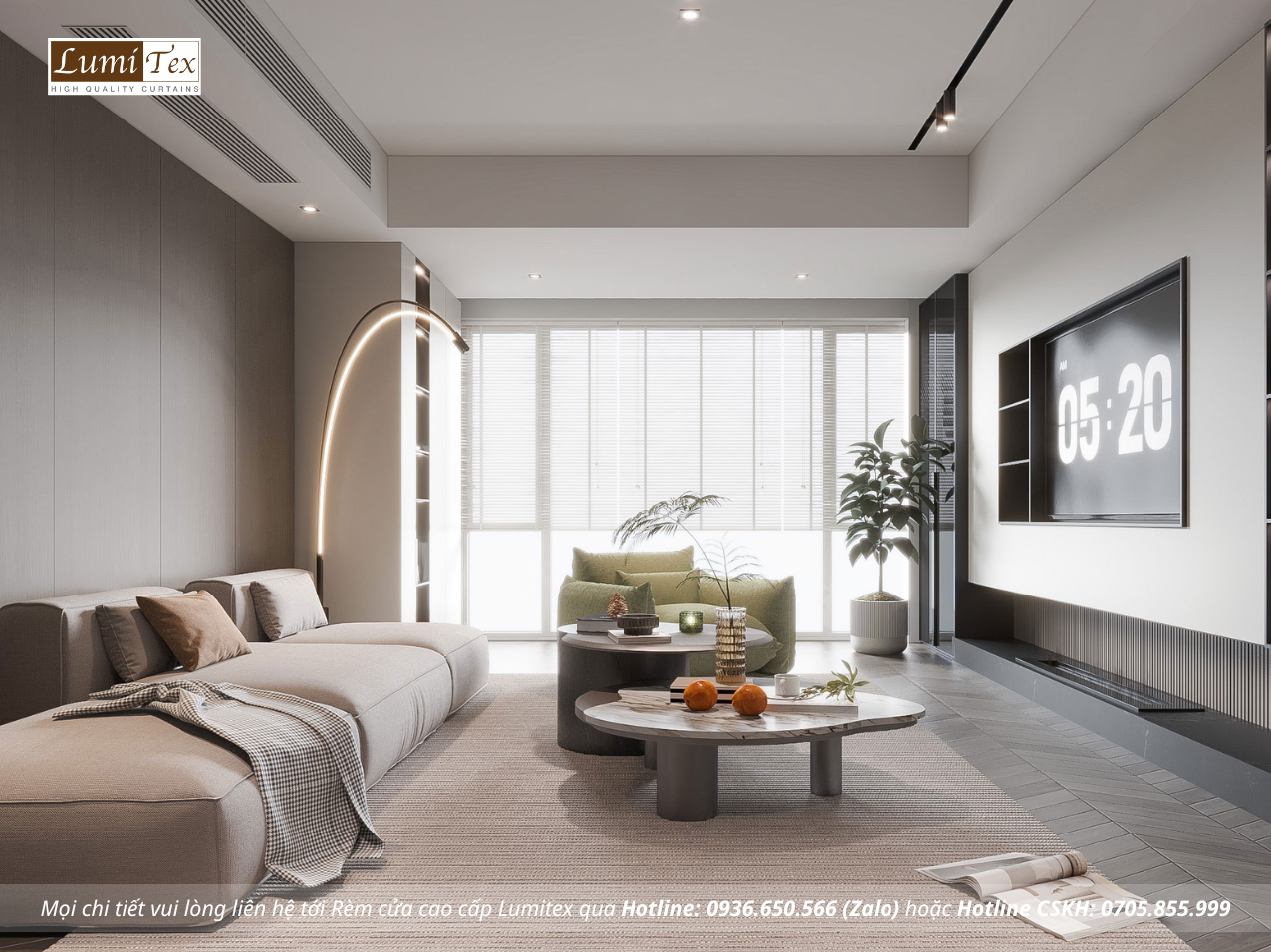 Cách chọn rèm cửa cho căn hộ chung cư cao cấp sang trọng