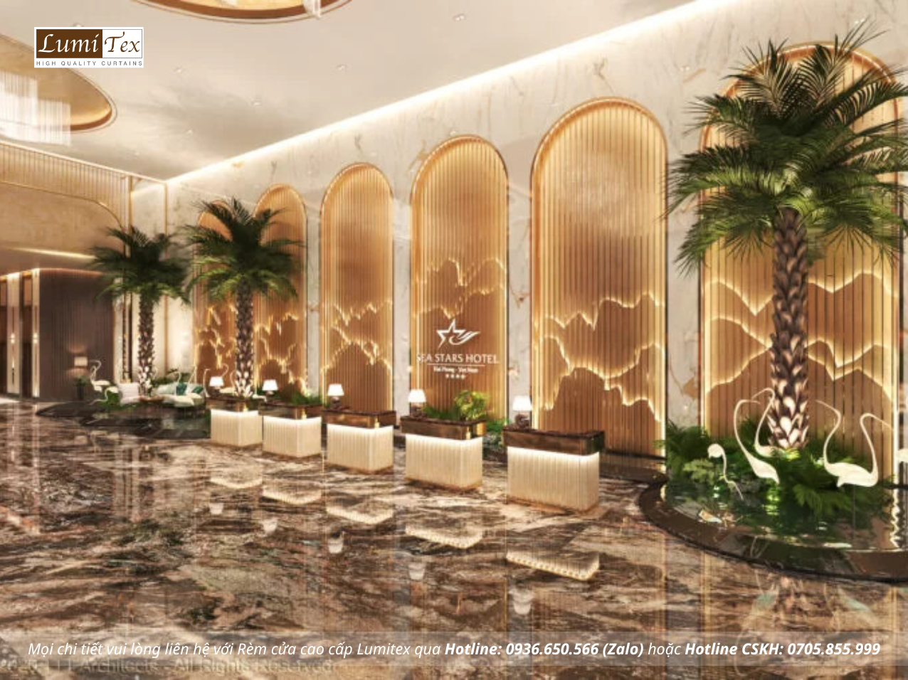  Dự án lắp đặt rèm cửa khách sạn cao cấp Sea Star Hạ Long 