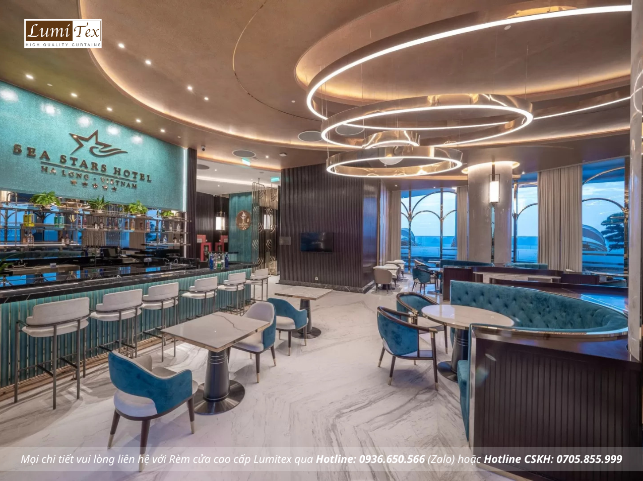  Dự án lắp đặt rèm cửa khách sạn cao cấp Sea Star Hạ Long 