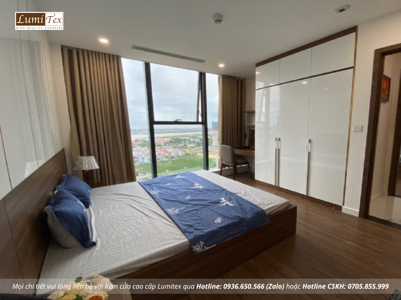 Dự án lắp đặt rèm vải cao cấp cho chung cư Sunshine City Hà Nội