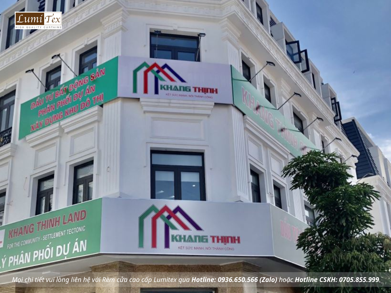 rèm cuốn văn phòng hoàng huy mall