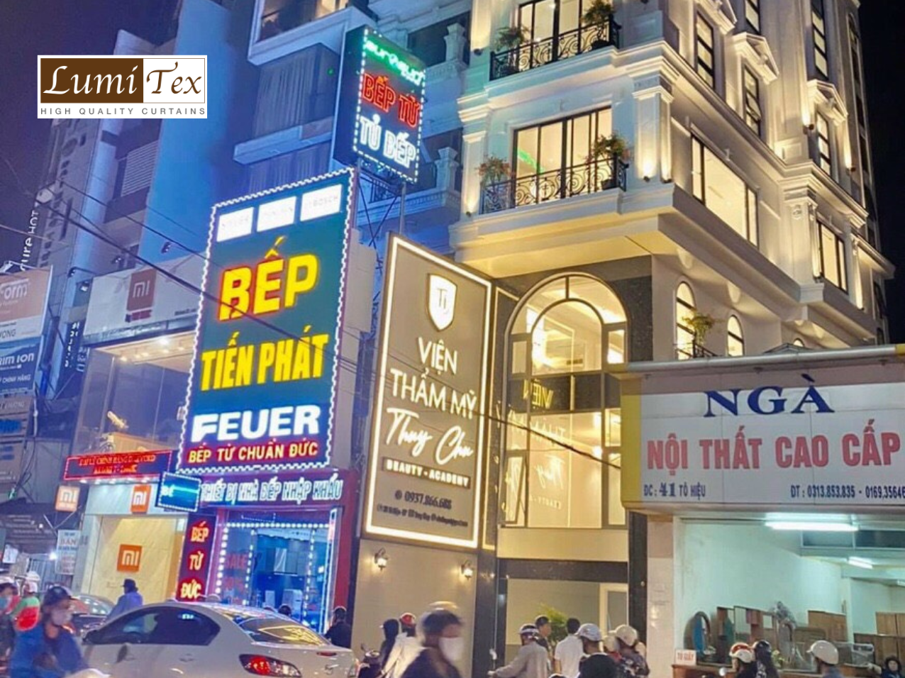 Dự án rèm vải cao cấp cho Viện thẩm mỹ Thúy Chu