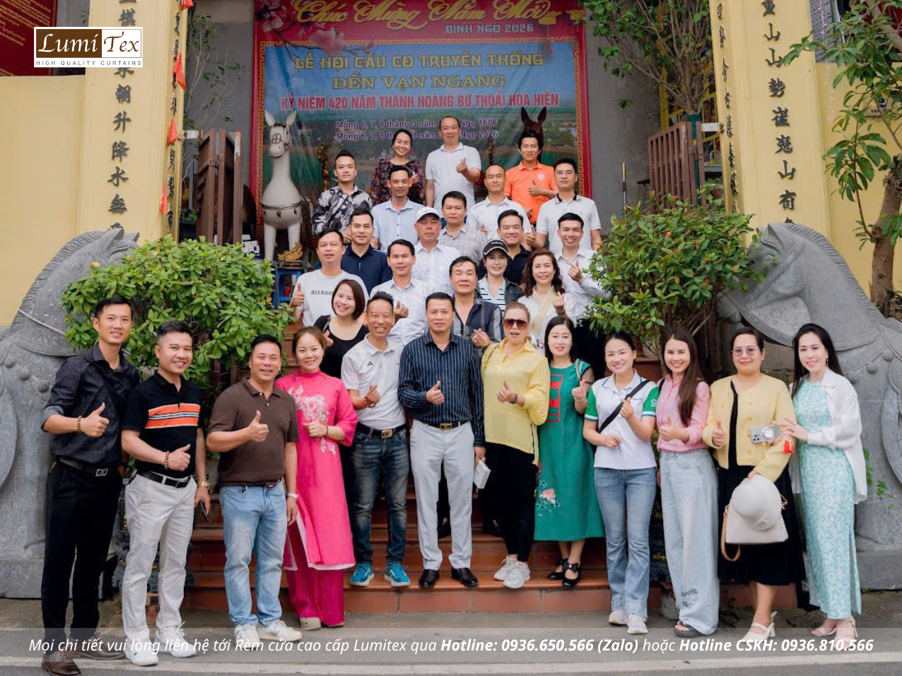 Rèm Lumitex tham dự chương trình Du xuân 2026 – Kết nối doanh nhân họ Phạm Hải Phòng