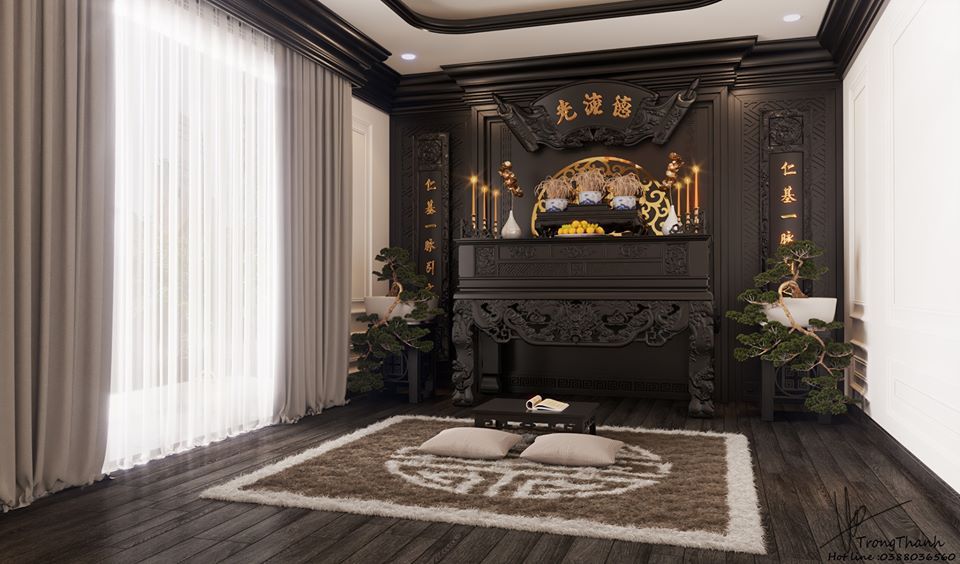 Rèm phòng thờ giúp cho ban thờ luôn giữ được sự yên tĩnh, trịnh trọng và góp phần làm nên sự uy nghi cho ban thờ.