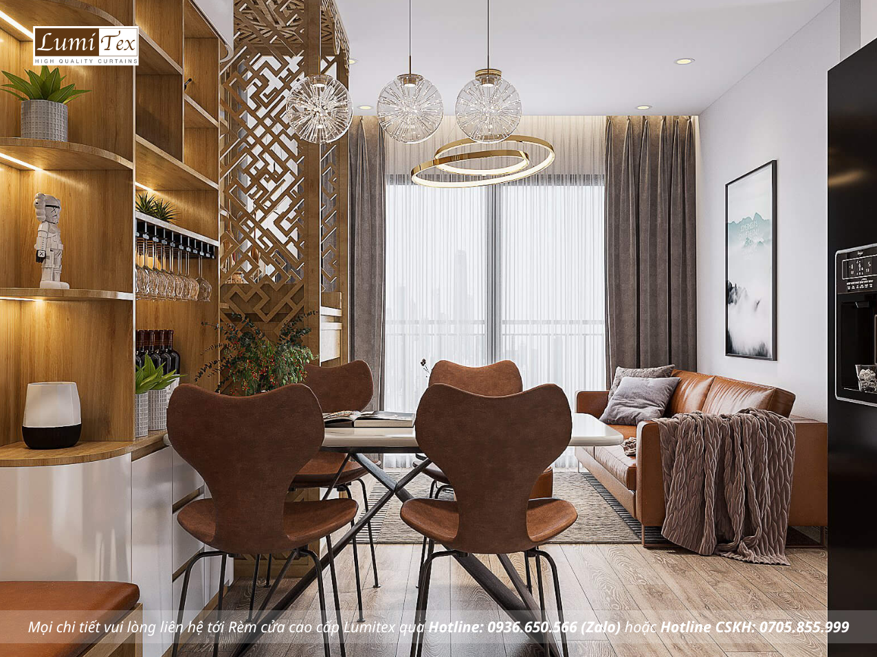 Giải pháp rèm chống nắng chung cư Vinhomes Smart City