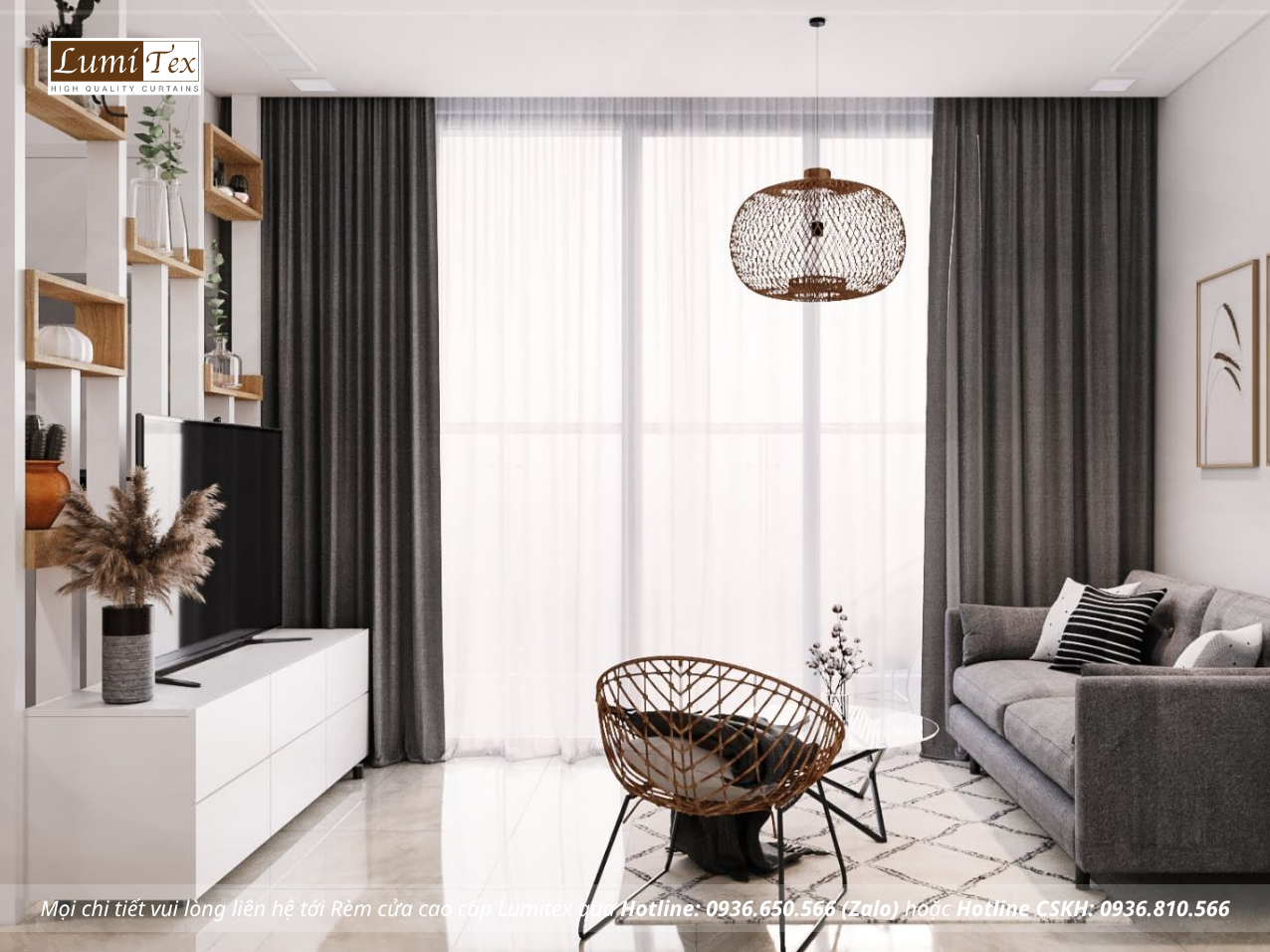 Giải pháp rèm chống cháy chung cư tại Hà Nội tối ưu theo từng không gian sống