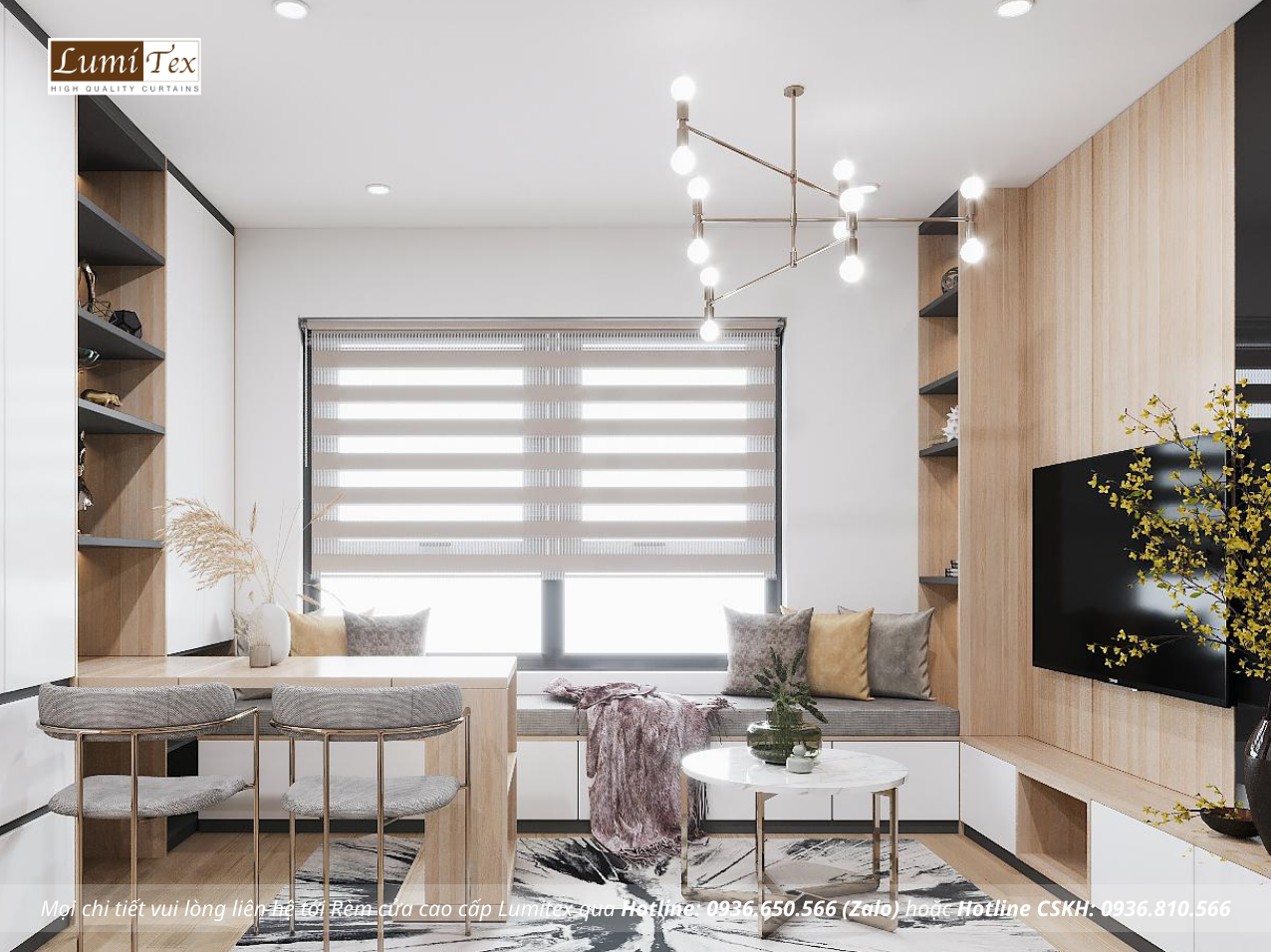 Gợi ý rèm cửa căn hộ chung cư phù hợp từng không gian