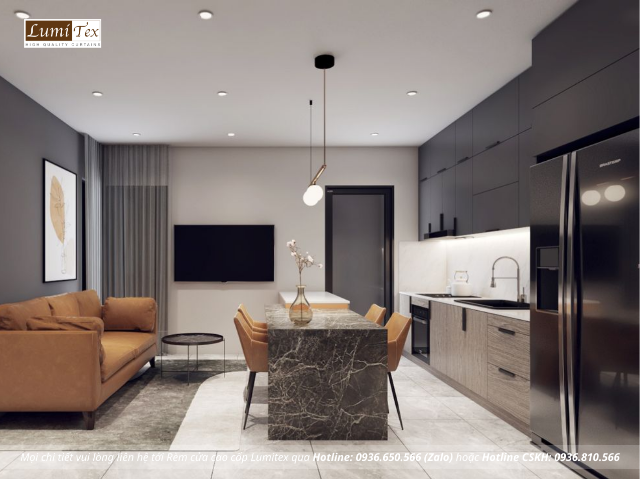 Gợi ý rèm cửa căn hộ chung cư phù hợp từng không gian