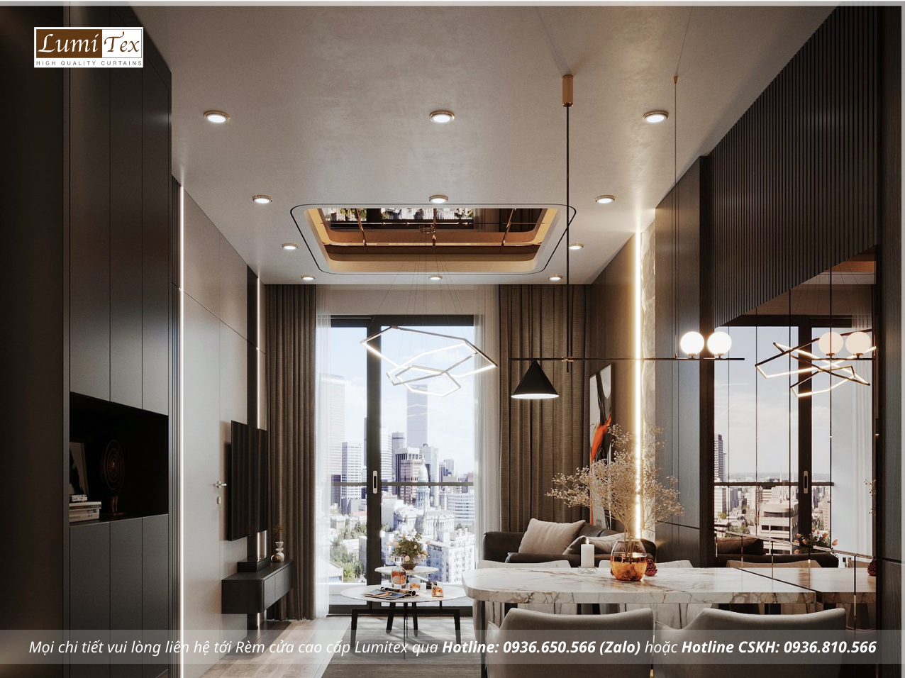 Gợi ý rèm cửa căn hộ chung cư phù hợp từng không gian